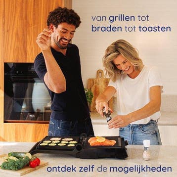 2dekans | Safecourt Kitchen 3-in-1 Contactgrill en, Huis en Inrichting, Ophalen of Verzenden, Zo goed als nieuw