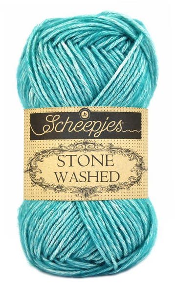 Scheepjes Stone Washed - 815 Green Agate - Katoen-mix Gare, Ophalen of Verzenden, Nieuw