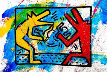 Gongas (XX-XXI) - vs Keith Haring - Angry World - XL