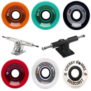 GoldCoast Longboards, Skateboards Wheels and Trucks 78A 70, Nieuw, Skateboard, Longboard