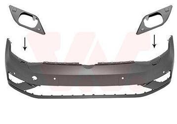 Voorbumper +PDC +Koplampsproeiers Volkswagen Golf 7 REFLEXSI, Nieuw, Ophalen of Verzenden, Bumper, Volkswagen