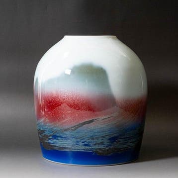 Arita porseleinen vaas “Harmony of Colours” - Porselein -, Antiek en Kunst