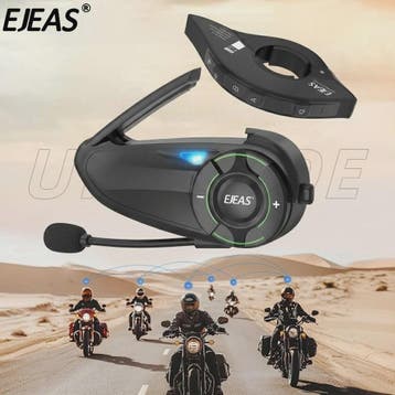 EJEAS Q8 Motorhelm Intercom Systeem - Bluetooth 5.1 Mesh 3.0, Verzenden, Nieuw