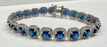 Zonder minimumprijs - Armband Zilver - 6.60ct. tw. Topaas, Nieuw