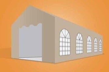 Topkwaliteit PVC Partytent 5x10 meter, Verzenden, Partytent, Minder dan 2 meter, Nieuw