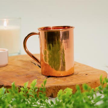 Puur Koperen Mok met Messing Handvat - 400 ml, Ophalen of Verzenden, Nieuw
