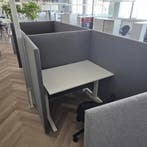 2x Vepa akoestische werkplek met scheidingswanden - 120x80 c, Huis en Inrichting, Bureaus, Ophalen of Verzenden, Nieuw
