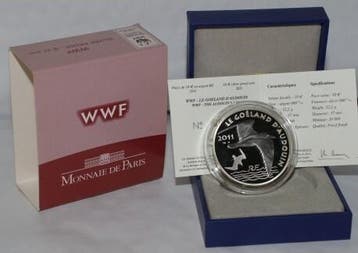 France Frankreich 10 Euro 2011 Korallenmoewe 50 Jahre Wwf, Verzenden