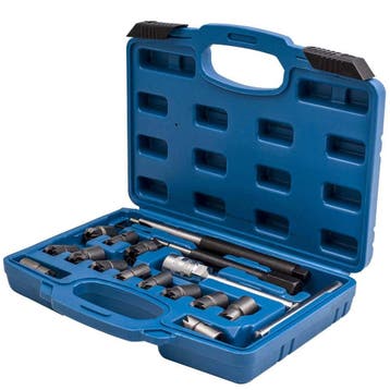 17 stuks Diesel Injector Seat Cutter Set Seating Gereedsc..., Verzenden, Gereviseerd, Seat