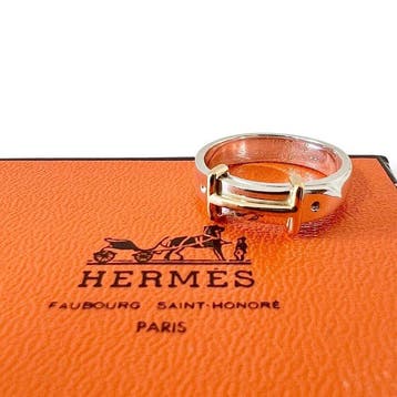 Hermès - Ring - 18 karaat Zilver, Geel goud - Vintage, Sieraden, Tassen en Uiterlijk, Nieuw