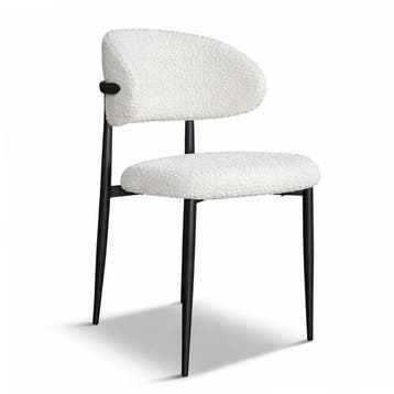 Japandi Bouclé eetkamerstoelen verkijgbaar in 3 kleuren, Verzenden, Nieuw, Stof, Japandi stijl