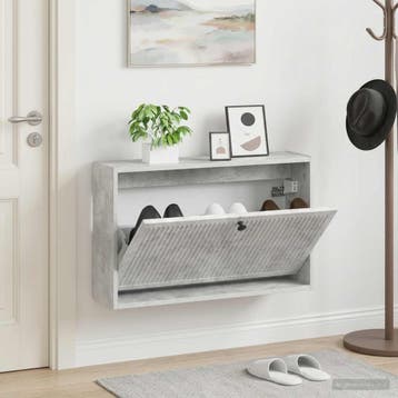 vidaXL Wandgemonteerde Schoenkast EDE 71 x 17 x 43 cm, Verzenden, Nieuw