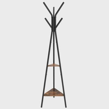 VASAGLE Staande Kapstok met 2 Plateau's - 179 cm Hoog - Zwar, Verzenden, Nieuw