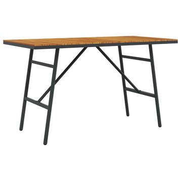 vidaXL Eettafel Bruin 110 x 55 x 61,5 cm Massief Acaciahout, Tuin en Terras, Verzenden, Nieuw