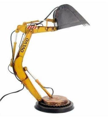 Tafellamp - Messing - Graafmachine bureaulamp, Antiek en Kunst
