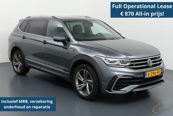 Volkswagen Tiguan Allspace 1.5 R-Line | Pano | CAM | 7 pers., Zwart, Leder en Stof, Origineel Nederlands, Nieuw
