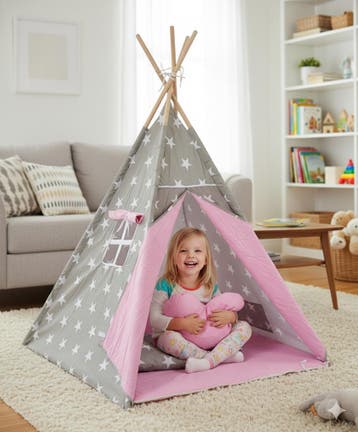 Speeltent - Tipi Tent - Met Grondkleed & Kussens -, Kinderen en Baby's, Speelgoed | Buiten | Speeltoestellen, Verzenden, Nieuw