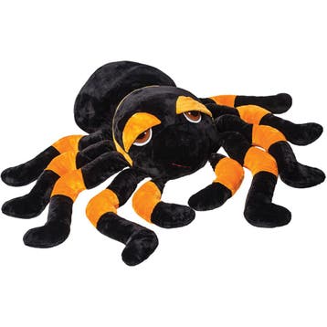 Tarantula knuffel - pluche spin - zwart/oranje - 82 cm, Verzenden, Nieuw