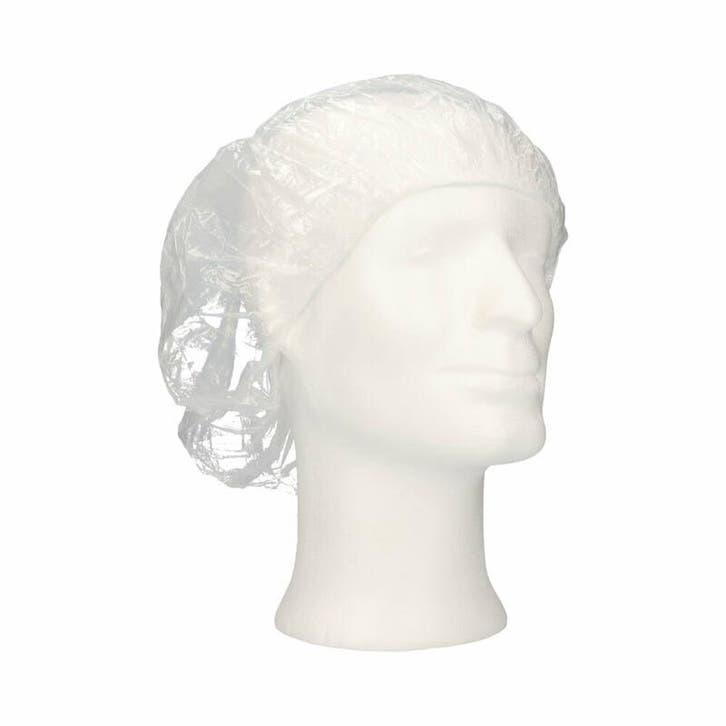 Douche Cap PE transparant 52 cm - 10 x 100 stuks, Huis en Inrichting, Schoonmaakartikelen, Verzenden