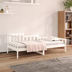 vidaXL Slaapbank zonder matras 80x200 cm massief grenenhout, Eenpersoons, Verzenden, Wit, Nieuw
