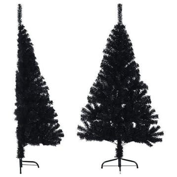 Kerstboom 120cm zwart halfrond | retourdeal 52% korting, Diversen, Kerst, Ophalen of Verzenden, Nieuw