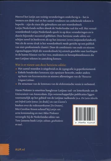 Woordenboek Latijn/Nederlands 9789089645036 Harm Pinkster, Boeken, Woordenboeken, Verzenden, Gelezen, Harm Pinkster