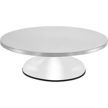 Ruhhy Metalen draaiplateau voor taarten 30 cm met 360° ro.., Huis en Inrichting, Keuken | Keukenbenodigdheden, Ophalen of Verzenden