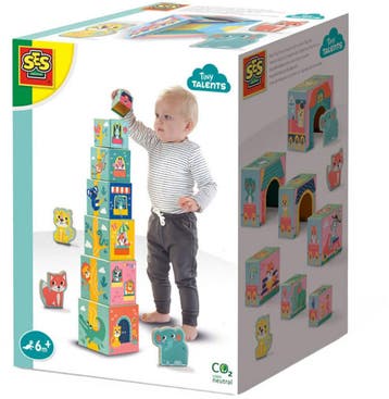SES Creative - Tiny Talents - Houten dierenkralen rijgen -, Ophalen of Verzenden, Zo goed als nieuw