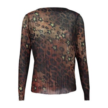Frogbox • bruine geplooide top • 36, Kleding | Dames, Tops, Princess goes Hollywood, Bruin, Verzenden, Nieuw