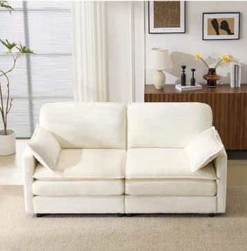 Moderne 2-Zitsbank van Koordstof –Comfortabel en Minimalisti, Verzenden, Nieuw