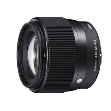 Sigma 56mm f/1.4 DC DN Contemporary Fujifilm X-mount, Verzenden, Gebruikt