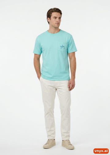 Guy Harvey T-shirts Heren maat M Turquoise Vintage, Ophalen of Verzenden, Nieuw, Guy Harvey