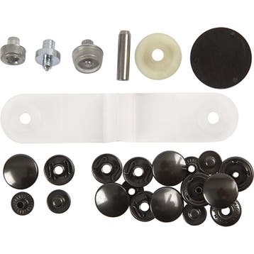 Drukknopen Startset, d 15 mm, 1 set, Nieuw