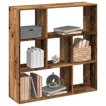 vidaXL Kamerscherm / boekenkast 102x29x103,5 cm hout oud, Verzenden, Nieuw, Overige houtsoorten