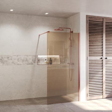 BWS Inloopdouche Pro Line Brons Glas 30x200 8mm Nano Coating, Ophalen of Verzenden, Nieuw, Douche