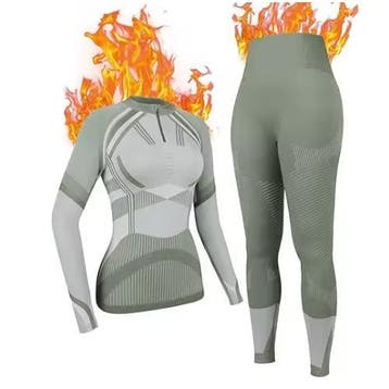 Dames Thermisch Ondergoed Set Naadloos Stretch Ademend, Kleding | Dames, Verzenden, Nieuw
