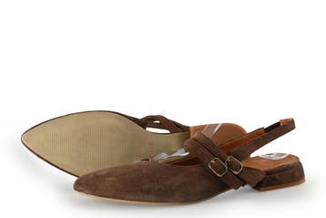 Manfield Slingbacks in maat 40 Bruin, Bruin, Verzenden, Zo goed als nieuw, Manfield