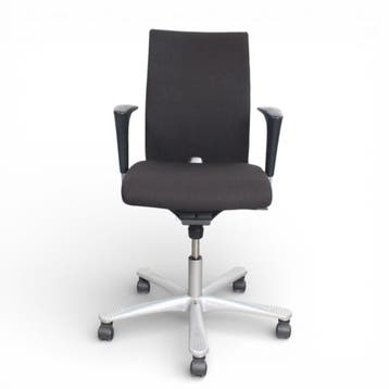 HAG H04 4400 bureaustoel, zwart-alu, Ophalen of Verzenden, Ergonomisch, Nieuw