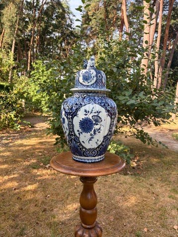 Petrus Regout - Gemberpot - Balustervaas met deksel -, Antiek en Kunst