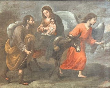 Spaanse school (XVII) - Fuga in Egitto