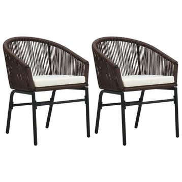 Luxe Terrasstoelen Met Kussens | 68% Korting, Ophalen of Verzenden, Zo goed als nieuw, Wicker