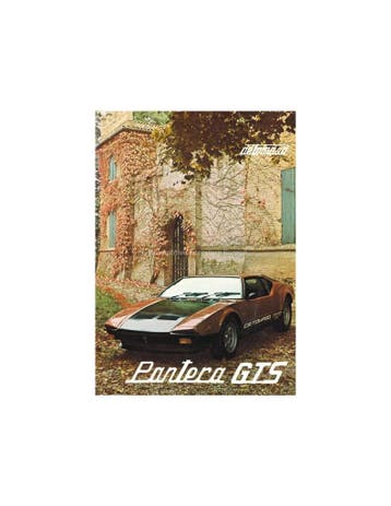 1980 DE TOMASO PANTERA GTS BROCHURE, Nieuw, Author