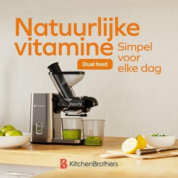2dekans | KitchenBrothers Slowjuicer - Mini Juicer -, Ophalen of Verzenden, Zo goed als nieuw