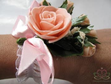 Polscorsage Peach Roze bandje van elastisch Kant klaar, Ophalen of Verzenden, Nieuw