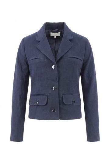 Msch Copenhagen Blazer in maat M Blauw, Msch Copenhagen, Verzenden, Gedragen, Blauw