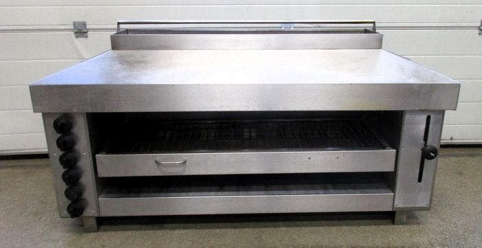 Pita Grill, Pita Oven, Salamander met 6 branders, 130cm, gas, Zakelijke goederen, Horeca | Keukenapparatuur, Gebruikt