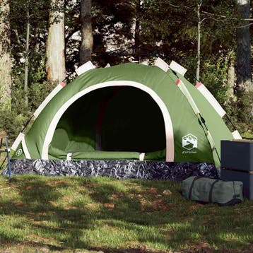 vidaXL Tent 2-persoons snelontgrendeling groen, Verzenden, Nieuw, Tot en met 2