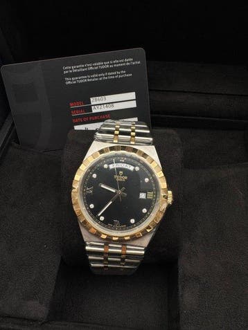 Tudor - Royal - ROYAL 28603 BLACK DIAL DIAMOND - Unisex -