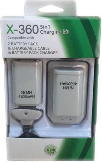 XBOX 360 batterij pack (2xbatterij + laadkabel en, Nieuw