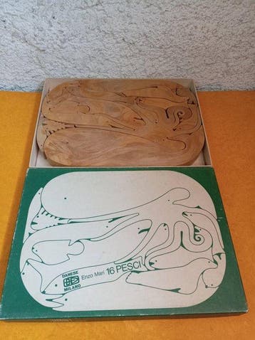 Enzo Mari, Danese Milano - Puzzel - 16 Pesci - Plastic